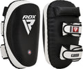 RDX Thai Pads for Kickboxing Muay Thai with Solid Handle Grip, Maya Hide Leather Curved Strike Shield for Boxing MMA Taekwondo M