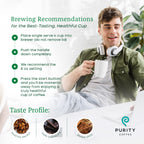 Purity Coffee Ease Dark Roast Low Acid Organic Coffee - Usda Certified Organic Specialty Grade Arabica Single-Serve Coffee Pods