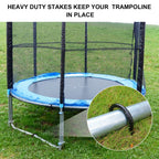 Trampoline Stakes Anchors Trampoline Accessories Wind Stake 12 Inch Heavy Duty High Wind Stake Safety Ground Anchor Galvanized S
