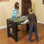 Hathaway Playoff 4 Foosball Table, Soccer Game For Kids And Adults With Ergonomic Handles, Analog Scoring And Leg Levelers, Blac