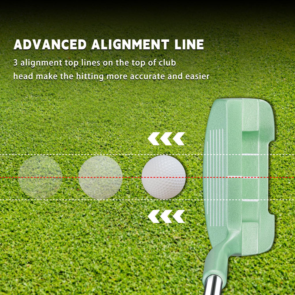 Mazel Chipper Club Pitching Wedge For Men & Women,36 Degree - Save Stroke From Short Game,Right Hand (Light Green)