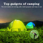 Csdtylh 12 Pack Tent Stakes Heavy Duty, Metal Tent Stakes Lightweight, Black Camping Stakes, Steel Tent Spikes, Canopy Stakes, T