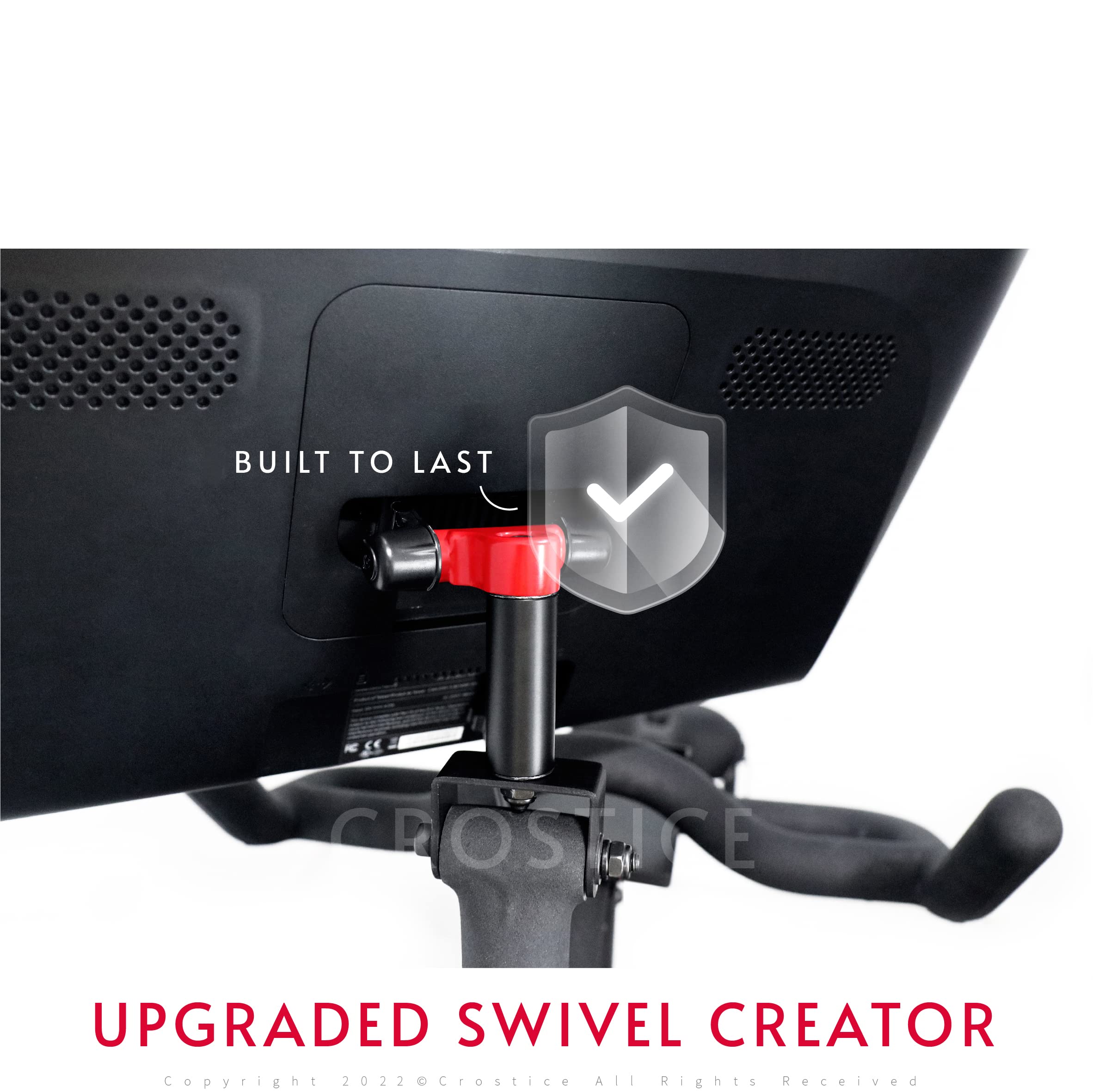 Crostice Pivot Compatible With Peloton Bike,(Upgraded Modles) Swivel Arm For Off-Bike Workout, 360