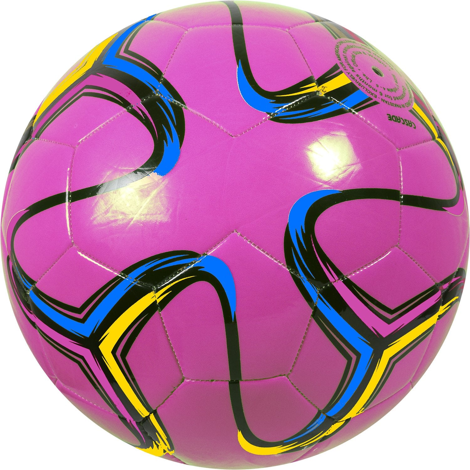 American Challenge Brasilia Soccer Ball (Raspberry, 5)