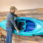 Storeyourboard Roanoke Kayak Storage Rack Holder, Holds 100 Lbs, Kayak Wall Mount Hooks Rack For Garage, Space Efficient, Solid