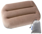 Kampair Ultralight Inflatable Camping Pillow For Sleeping - Soft Velvet Cover, Compact & Portable, Ergonomic Neck Support, Machi