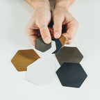 GEAR AID Tenacious Tape Hex - 2.5    & 1.5    Repair Patches (8 Patches: Four 2.5    & Four 1.5   , Black) - Peel-and-Stick Outd