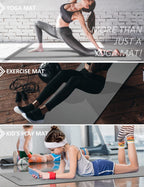 Yoga Mat With Strap, 1/3 Inch Extra Thick Yoga Mat Double-Sided Non Slip, Professional Tpe Yoga Mats For Women Men, Workout Mat