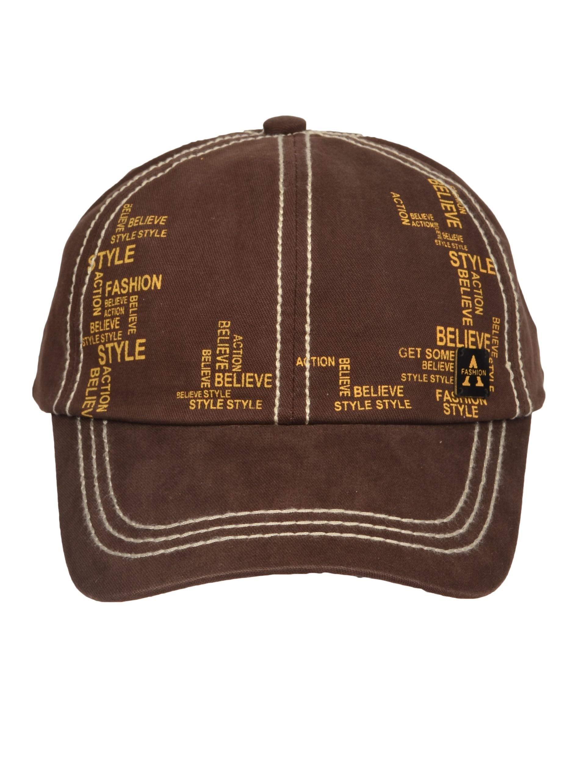 Fabseasons Solid Brushed Cotton Baseball, Regular, Summer Cap For Men & Boys