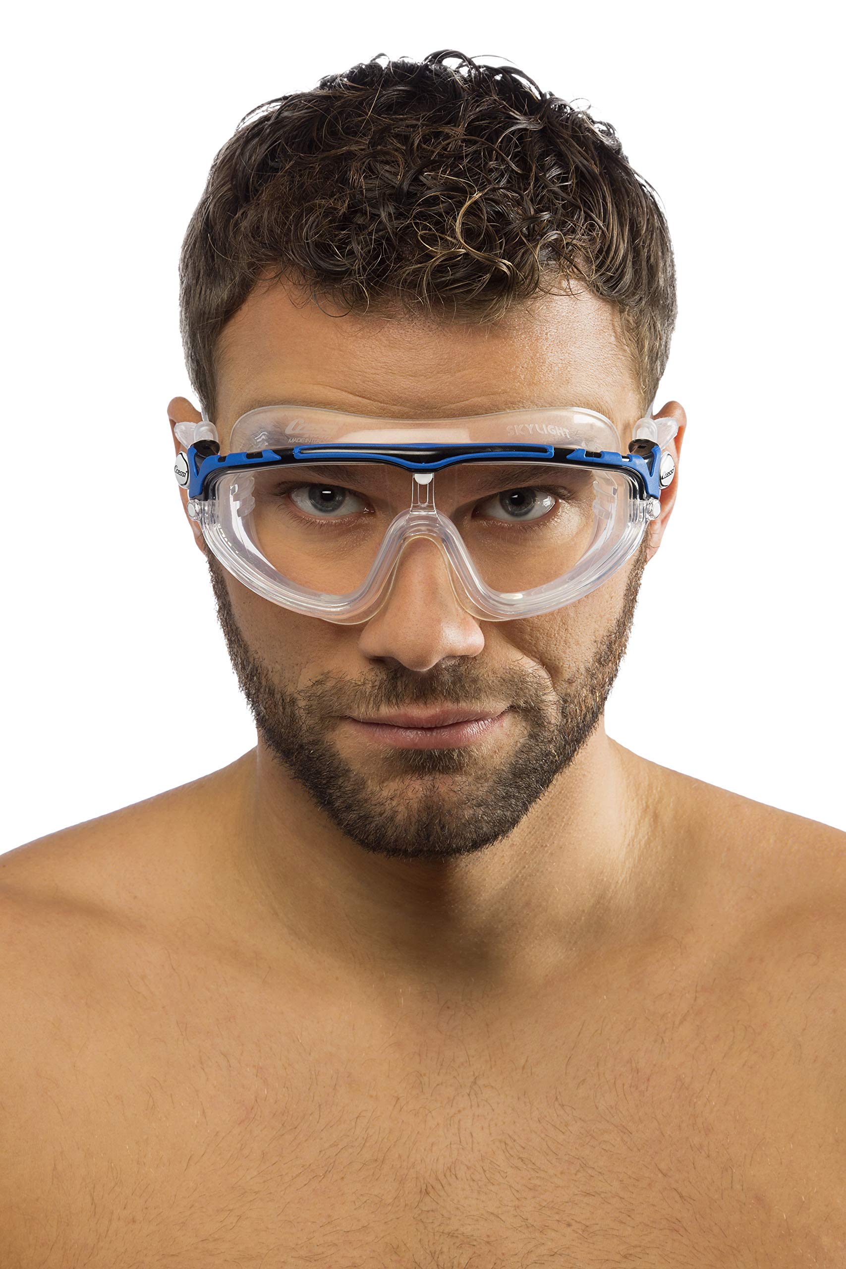 Cressi Skylight, Clear-Black/Blue, Clear Lens [Duplicate]