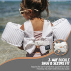 Shaka Kids Puddle Jumper Swim Vest For 30-50Lbs Unixsex, Toddler And Children Pool-Lake-Ocean Floaties, Cute Pattern Swim Traine
