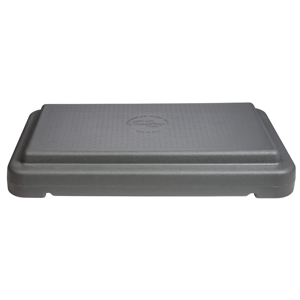 The Step (Made In Usa) 4 Inch Stackable Aerobic Exercise Platform (Grey) With Non-Slip Surface And Nonskid Feet To Prevent Slidi
