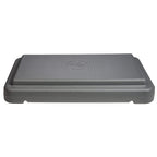 The Step (Made In Usa) 4 Inch Stackable Aerobic Exercise Platform (Grey) With Non-Slip Surface And Nonskid Feet To Prevent Slidi
