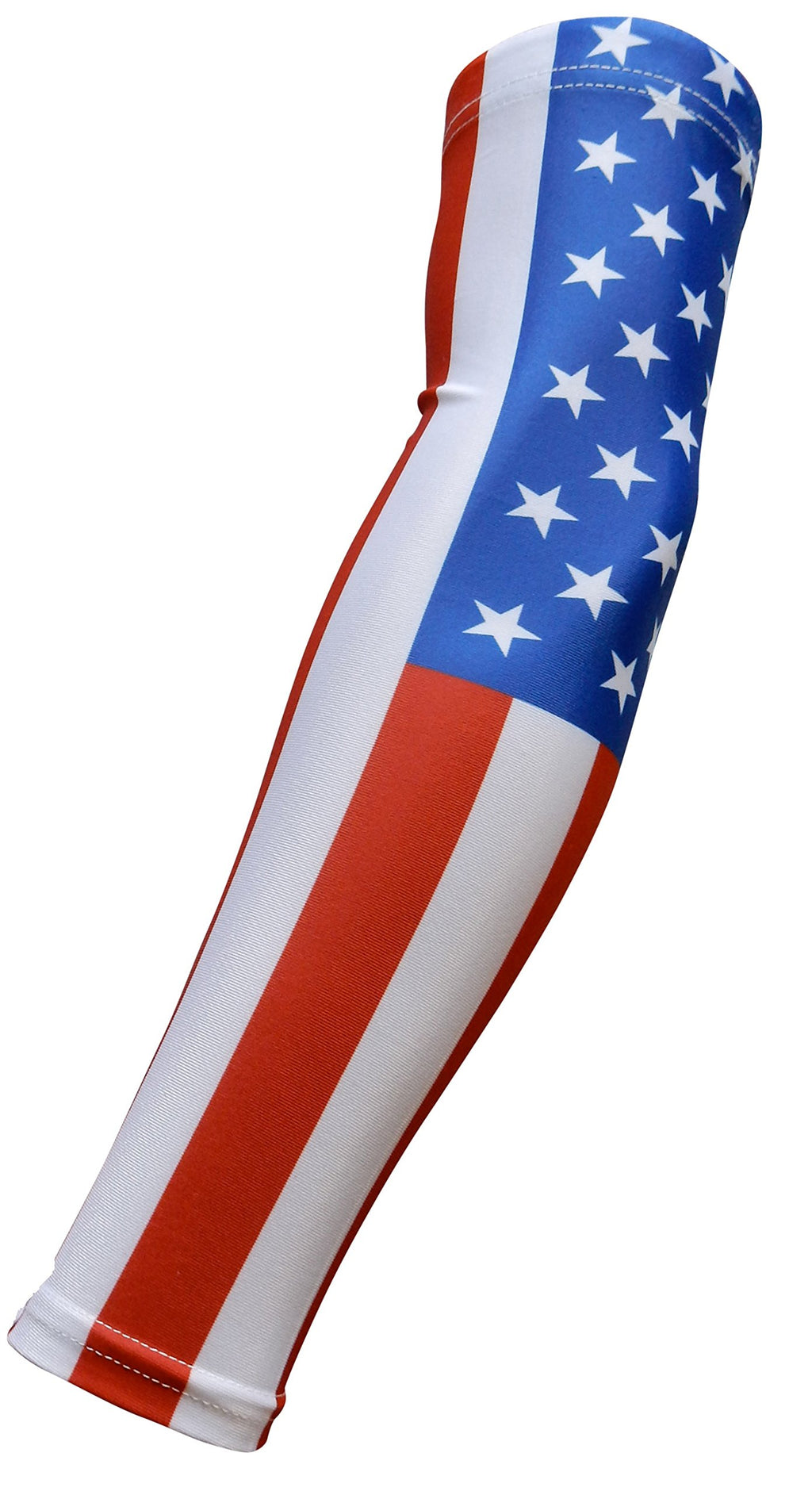 Sportsfarm New! Moisture Wicking Compression Arm Sleeve (American Flag, Youth Medium)