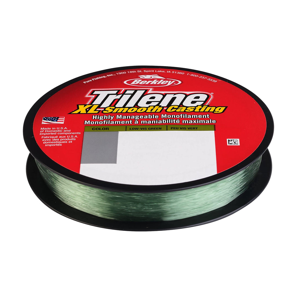 Berkley Trilene Xl, Low-Vis Green, 12Lb | 5.4Kg, 300Yd | 274M Monofilament Fishing Line, Suitable For Freshwater Environments