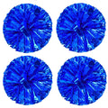 Hlonon 4 Pack Cheerleader Pom Poms Sports Dance Cheer Plastic Pom Poms Cheerleading For Sports Team Spirit Cheering (Blue)