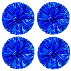 Hlonon 4 Pack Cheerleader Pom Poms Sports Dance Cheer Plastic Pom Poms Cheerleading For Sports Team Spirit Cheering (Blue)