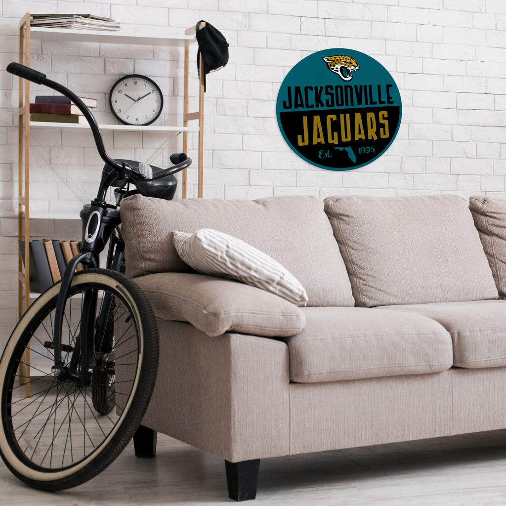Rico Industries Nfl Football Jacksonville Jaguars Classic Shape Cut Pennant - Home And Living Room D  Cor - Soft Felt Ez To Hang