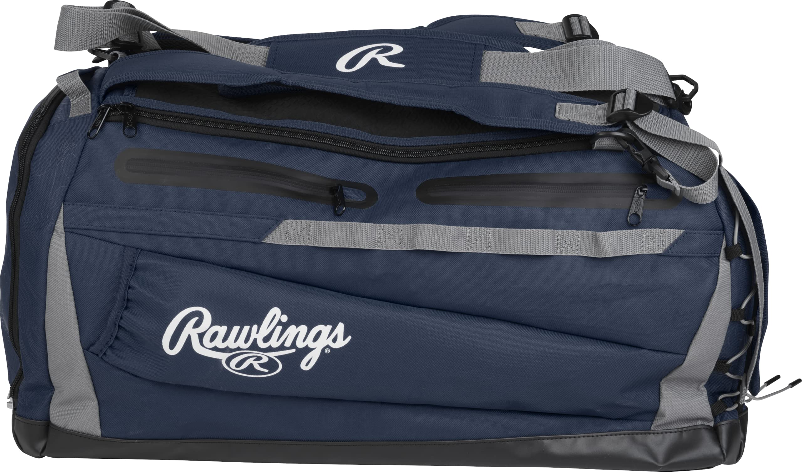 Rawlings | MACH Hyrbid Backpack/Duffle Equipment Bag | Baseball & Softball | Navy
