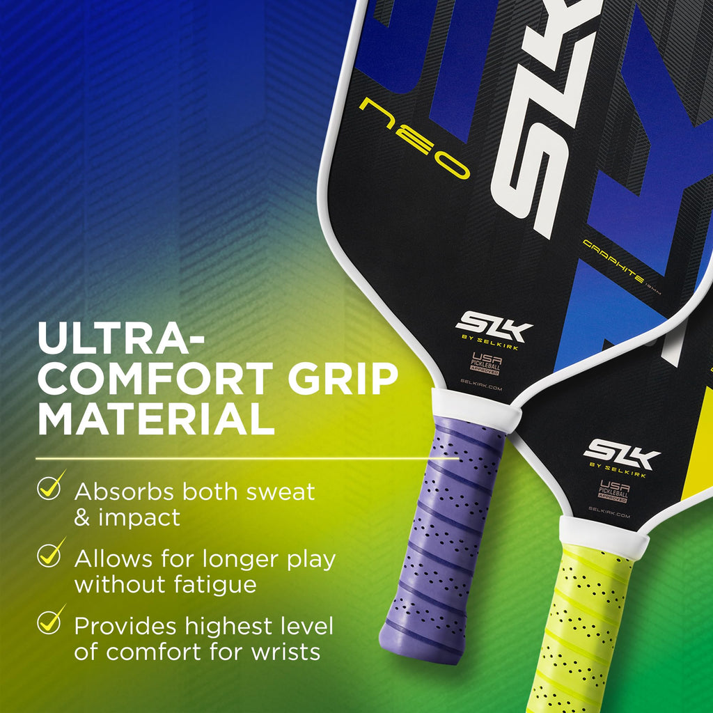 Slk Neo 2.0 By Selkirk Pickleball Paddle  Features A Graphite Face, Sx4 Honeycomb Core, And Spinflex Textured Surface For Tracti