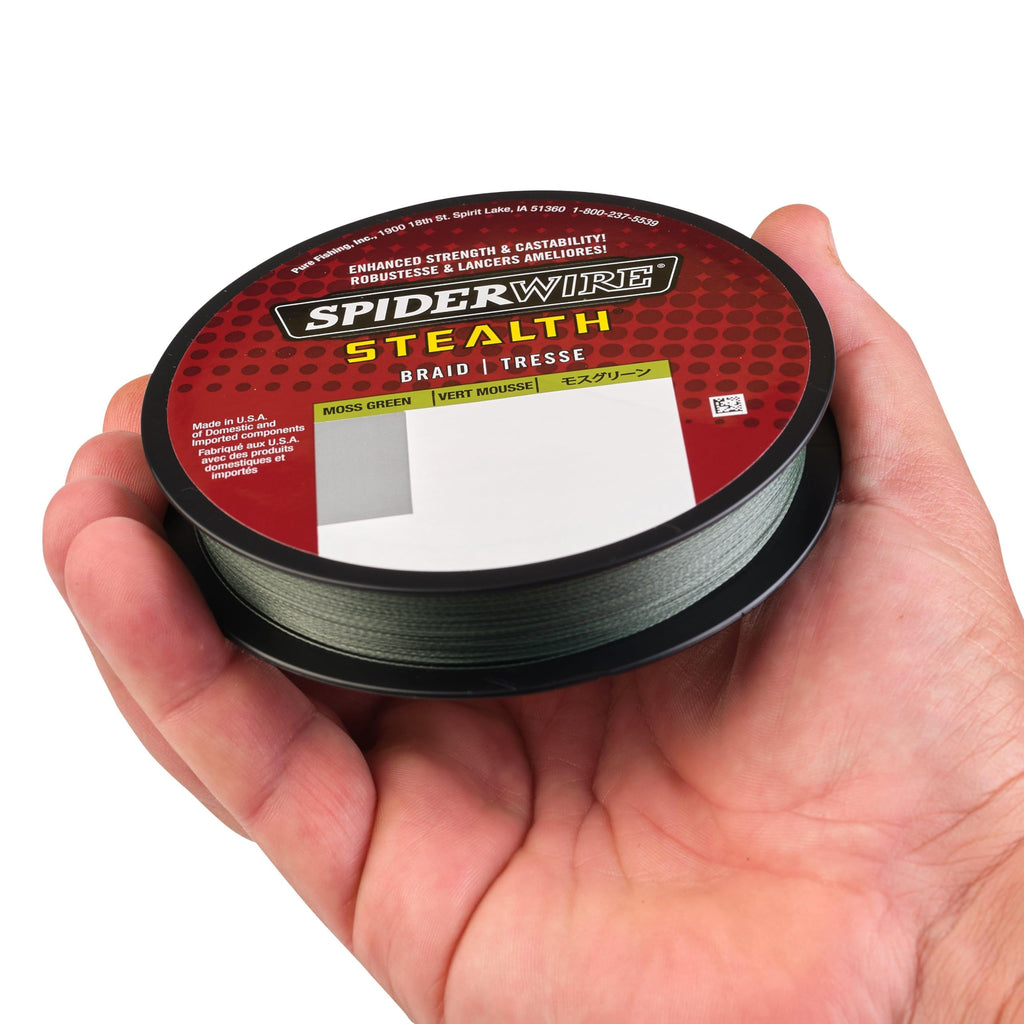 Spiderwire Stealth Superline, Moss Green, 40Lb | 18.1Kg, 500Yd | 457M Braided Fishing Line, Suitable For Freshwater And Saltwate