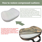 Urmona Portable Hunting Seat Cushion, 11.4 X 15.7 X 2.8In Thicken Lightweight Outdoor Cushion, Waterproof Sponge Dirty Proof Pad