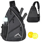 Himal Pickleball Bag- Adjustable Pickleball,Tennis,Racketball Sling Bag - Pickleball Backpack With Water Bottle Holder For Men A