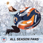 Bigmouth Chicago Bears Nfl Fan Gear Outdoor Toys, Officially Licensed - Inflatble Snow Tube With Handles