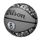 Wilson Nba Team Graffiti Basketball - Brooklyn Nets, Size 7-29.5''