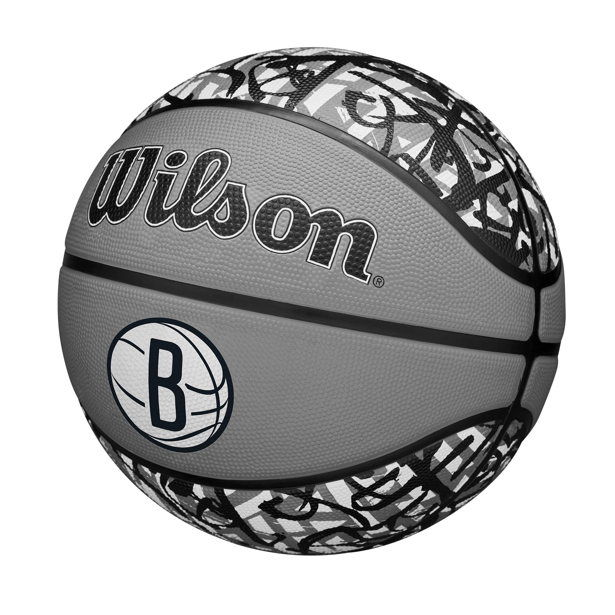 Wilson Nba Team Graffiti Basketball - Brooklyn Nets, Size 7-29.5''