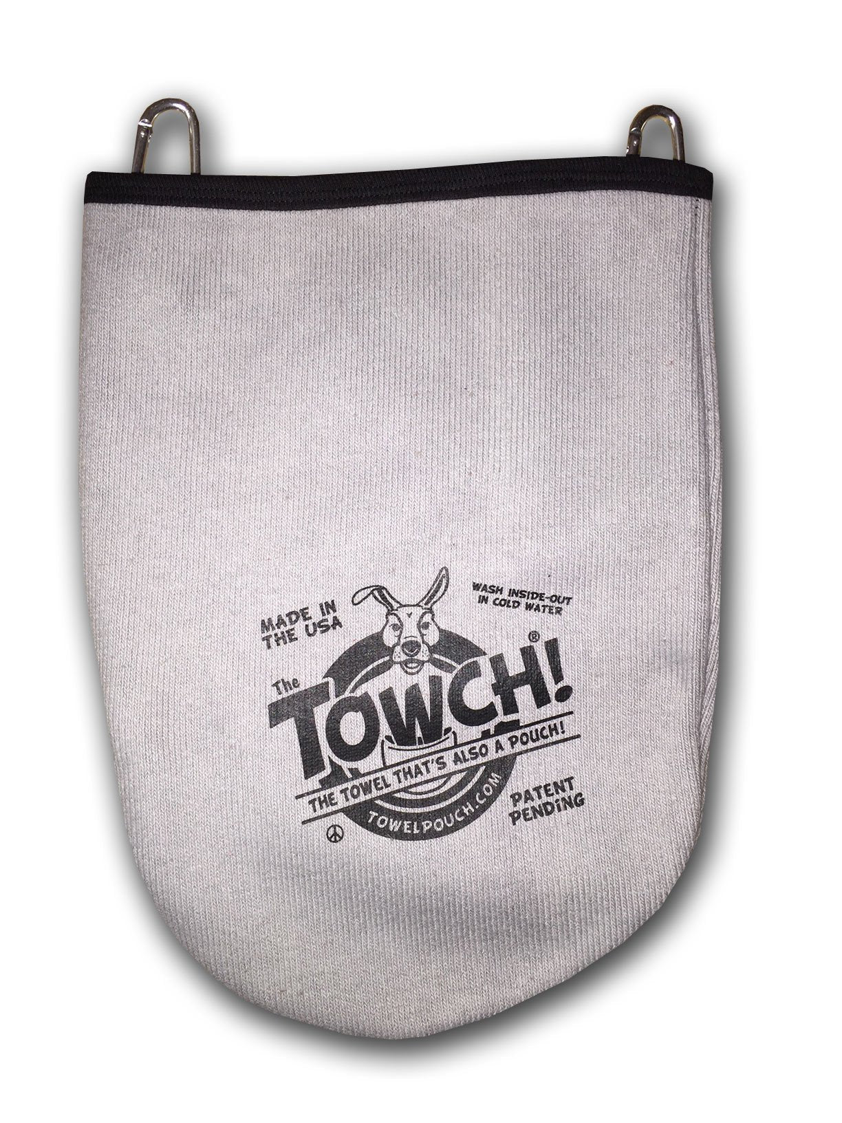 Towch? Disc Golf Towel Pouch - 3 to 5 Disc Bag - Choice of 11 Colors - (Groovy Gray)