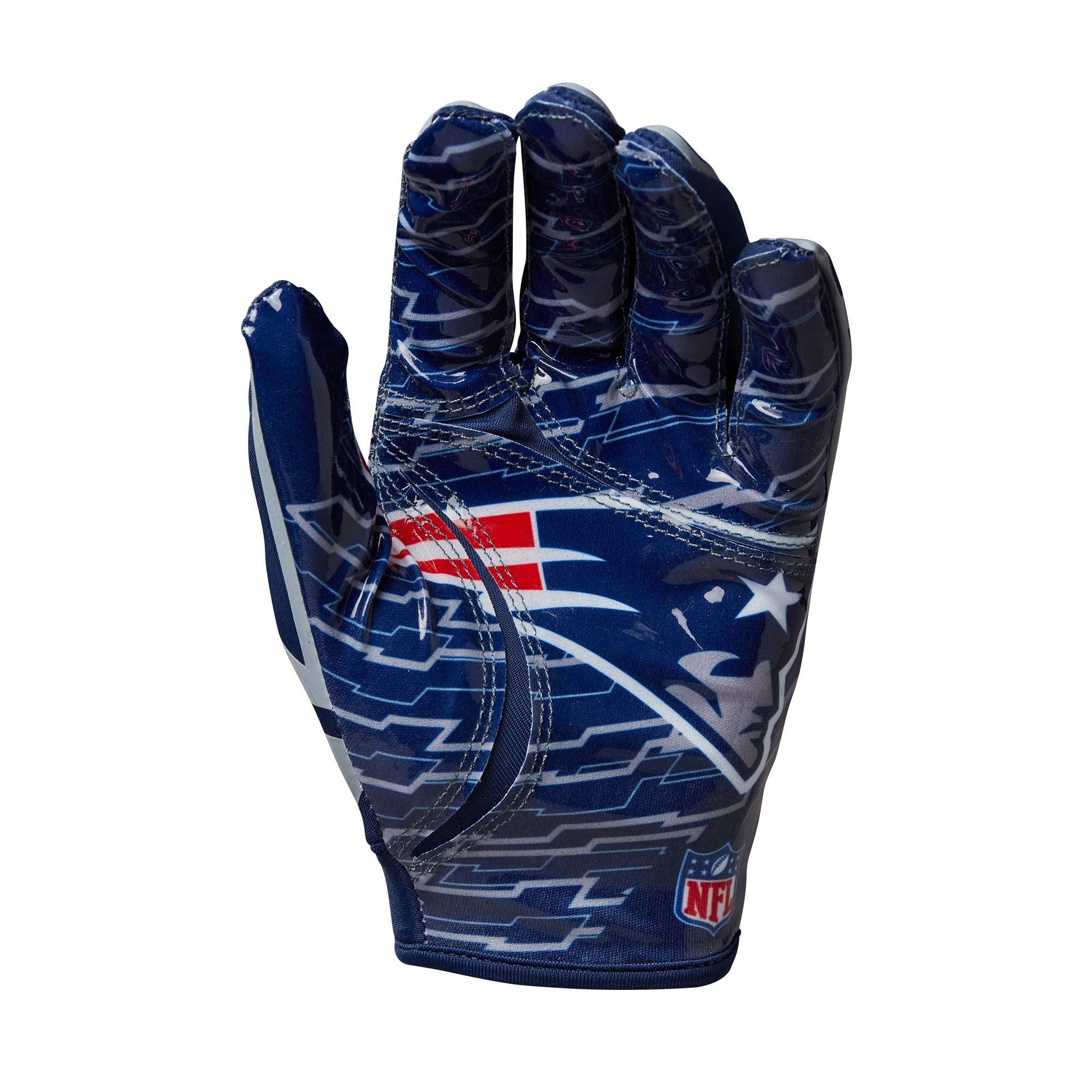 Wilson Nfl Stretch Fit Football Gloves - Youth, New England Patriots