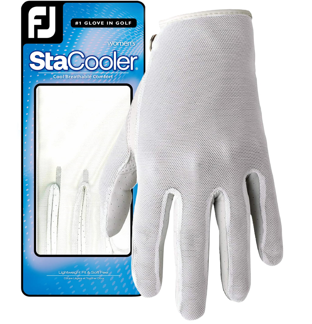 Footjoy Women'S Stacooler Fashion Golf Gloves, Medium / Large, Worn On Left Hand