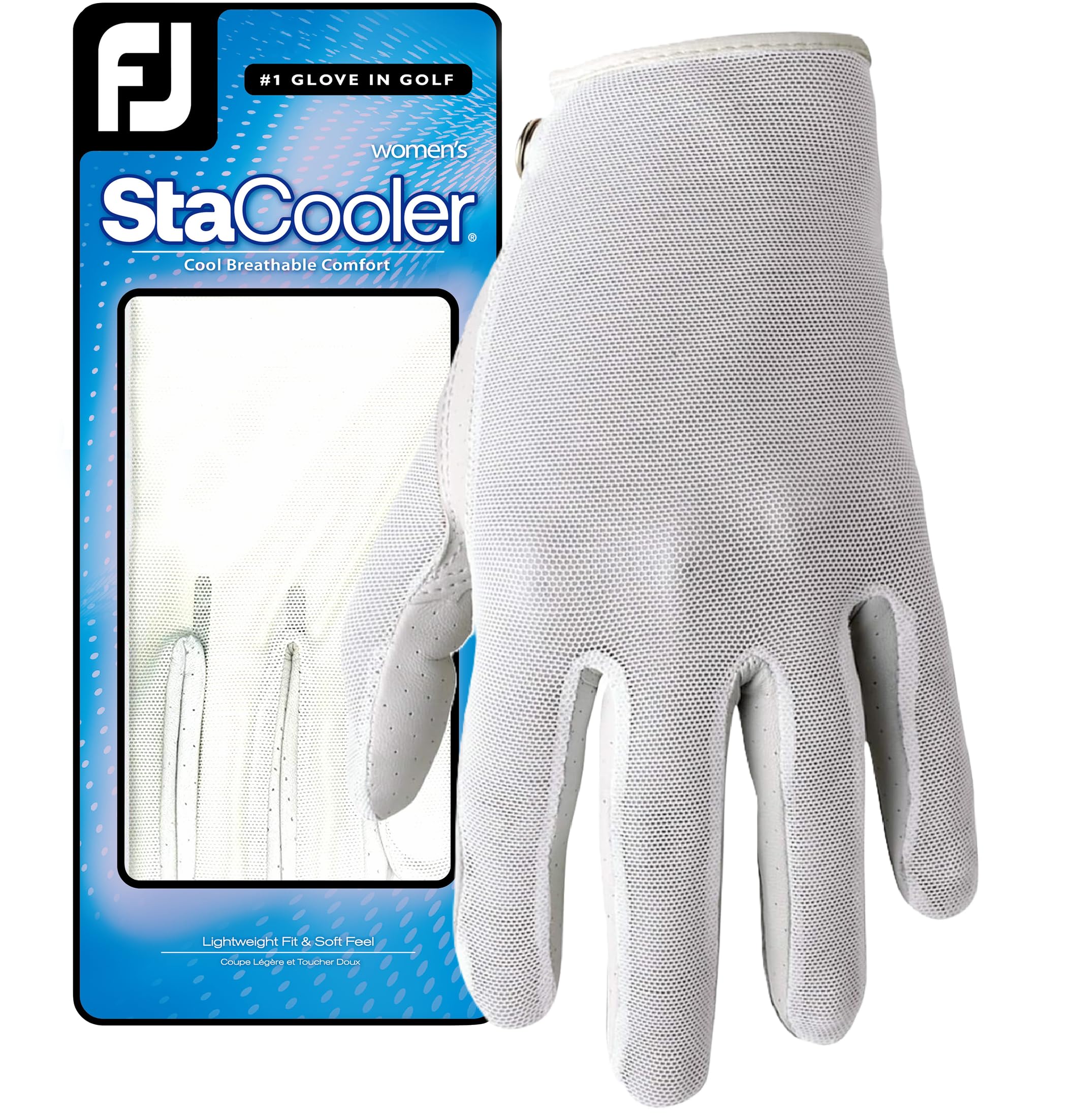 Footjoy Women'S Stacooler Fashion Golf Gloves, Medium / Large, Worn On Left Hand