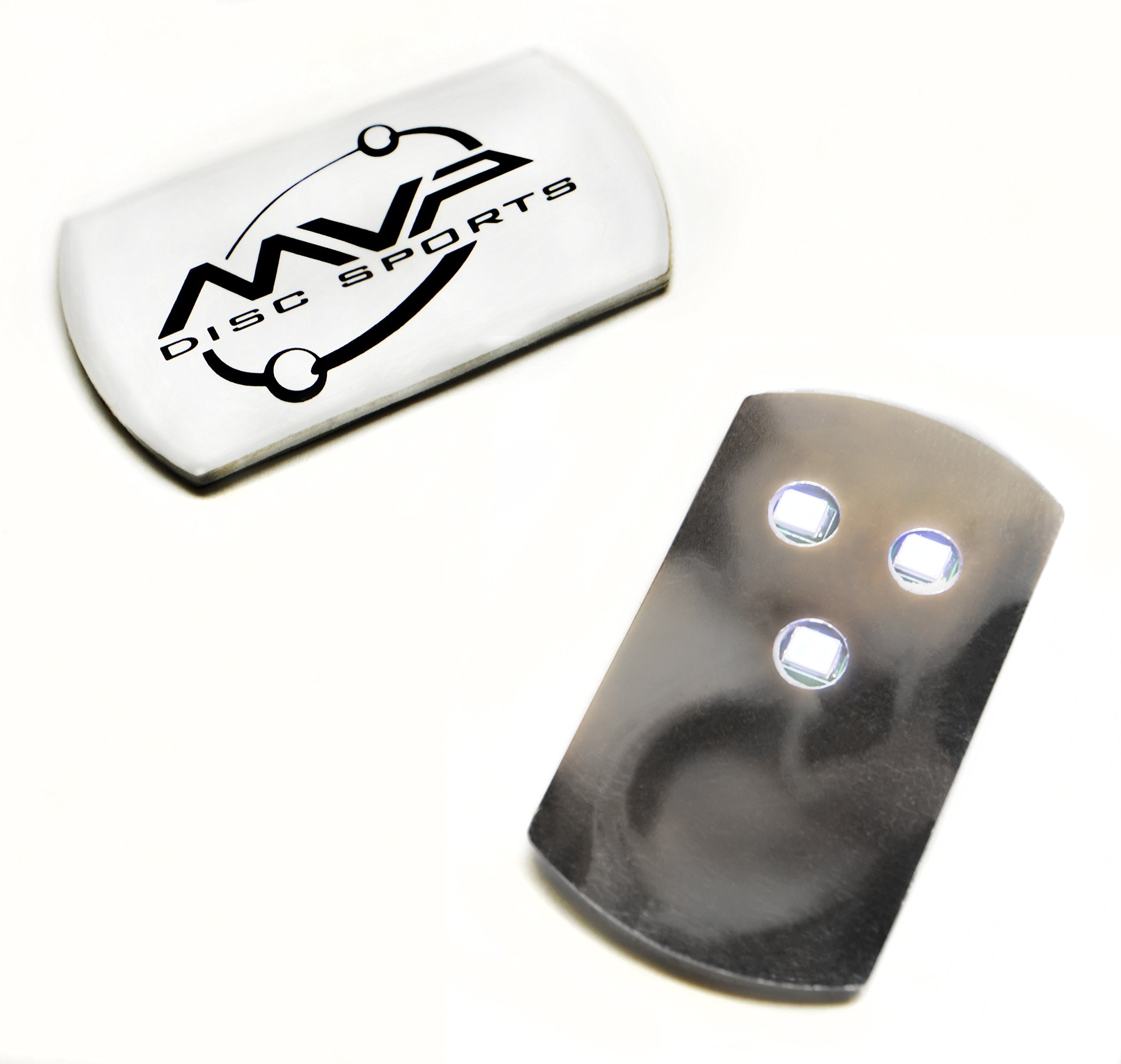 Mvp Disc Golf Flat Led Tri-Lite Disc Golf Lights (Pack Of 10) (White)