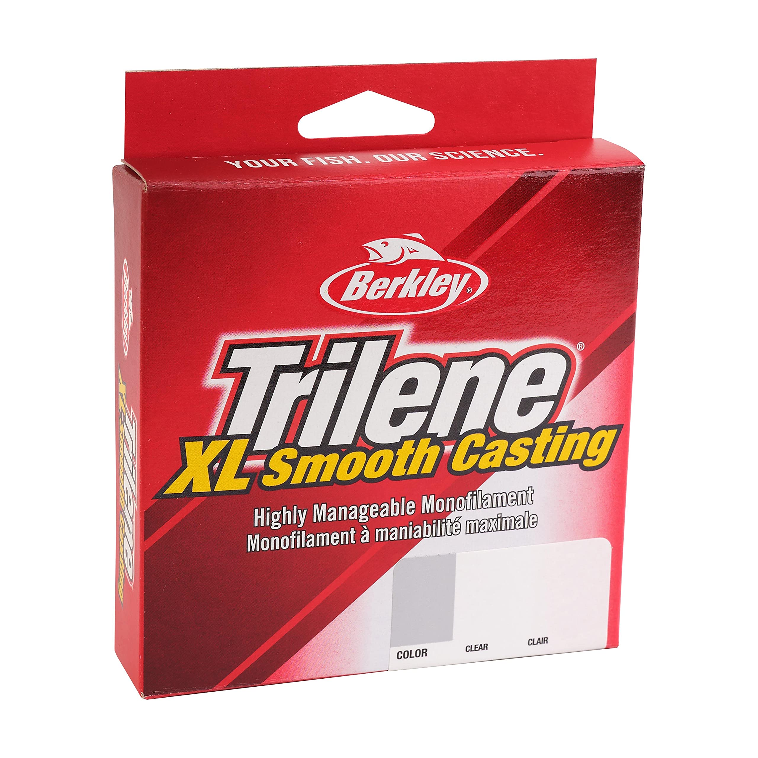 Berkley Trilene Xl, Clear, 2Lb | 0.9Kg, 330Yd | 301M Monofilament Fishing Line, Suitable For Freshwater Environments