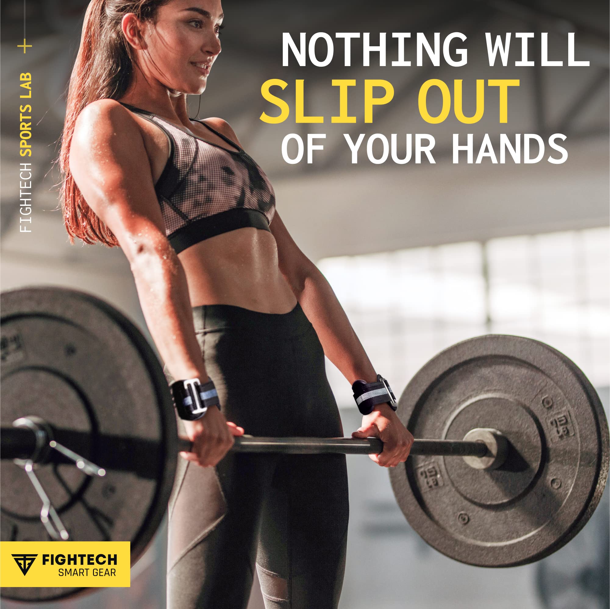 Fightech Weightlifting Hooks & Pull-Up Grips - Versatile Lifting Hooks With Durable Hook Straps For Power Hooks Support, Enhance