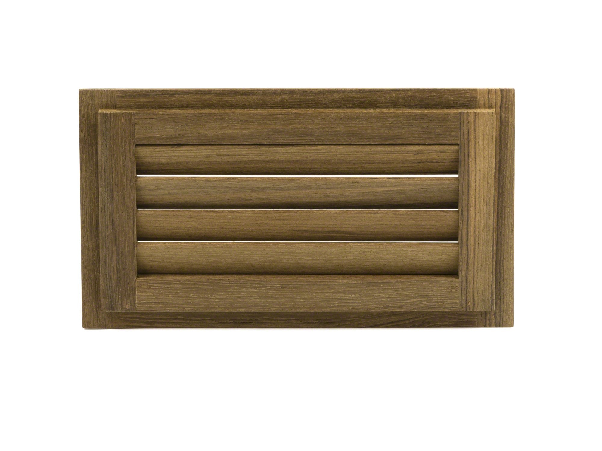 Whitecap 60714 Teak Louvered Insert - 6-3/8'' X 11-3/16'' X 3/4'', Brown