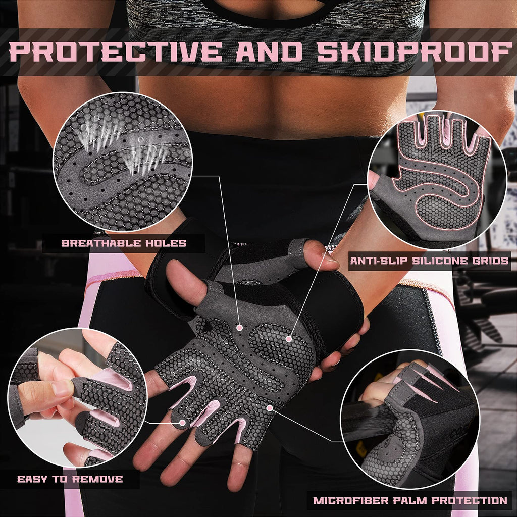 COFIT Breathable Workout Gloves, Antislip Weight Lifting Gym Gloves for Men Women with Wrist Wrap Support, Superior Grip & Palm