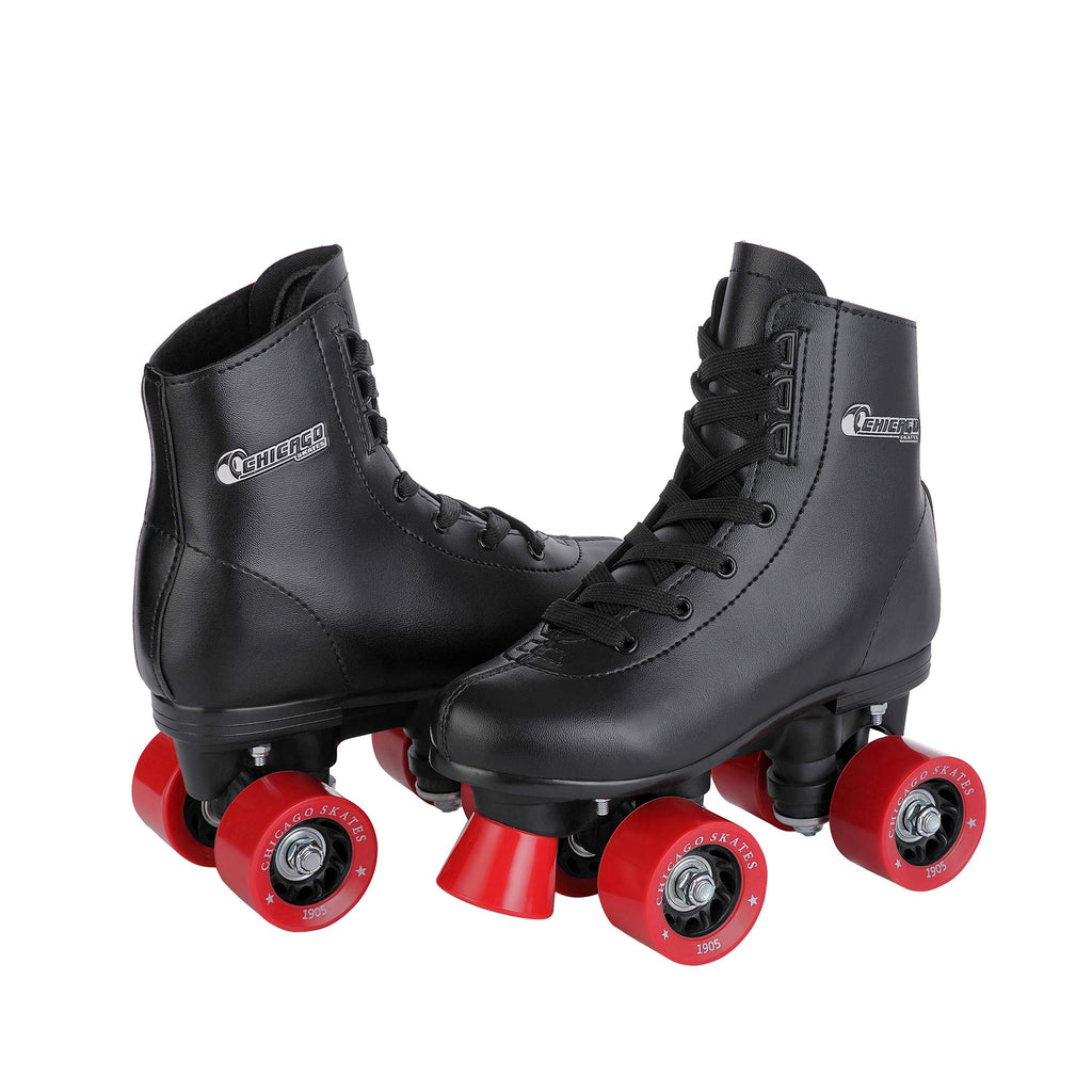 Chicago Boys Rink Roller Skate - Black Youth Quad Skates - Size 1