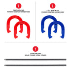 Franklin Sports Horseshoe Set - Steel Horseshoes And Stakes - Official Size And Weight - Perfect For Yard And Beach - Intermedia