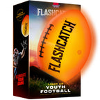 Light Up Youth Football - Glow In The Dark Ball - Outdoor Sports Birthday Gifts For Boys 8-15+ Year Old - Kids Teenage Youth Eas