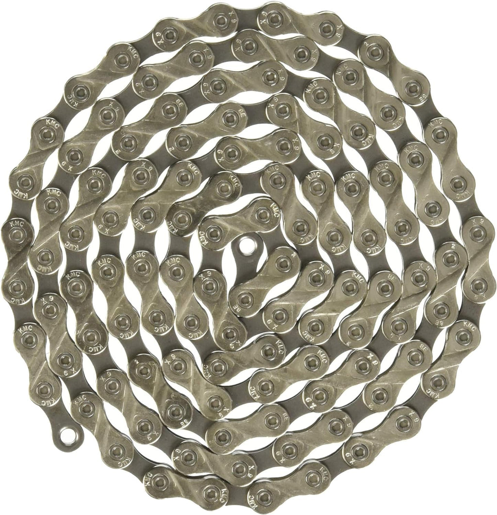 Kmc X9 9-Speed X-Series Bicycle Chain | Compatible With Shimano, Sram, Campagnolo And All Major Systems | Silver