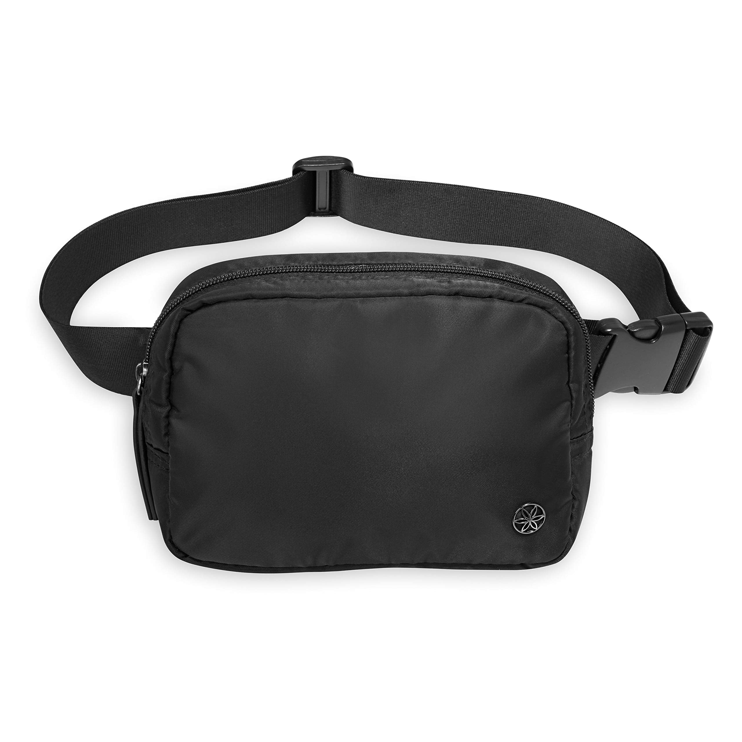 Gaiam Fanny Pack Running Belt Bag - Sidekick Waist Pack Cell Phone Holder Exercise Gym Slim Zipper Workout Pouch Jogging Bag | M