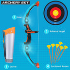 Island Genius Led Bow And Arrow Archery Set Indoor Outdoor Games Toys And Gifts For Kids Boys And Girls Ages 3 4 5 6 7 8 Years O