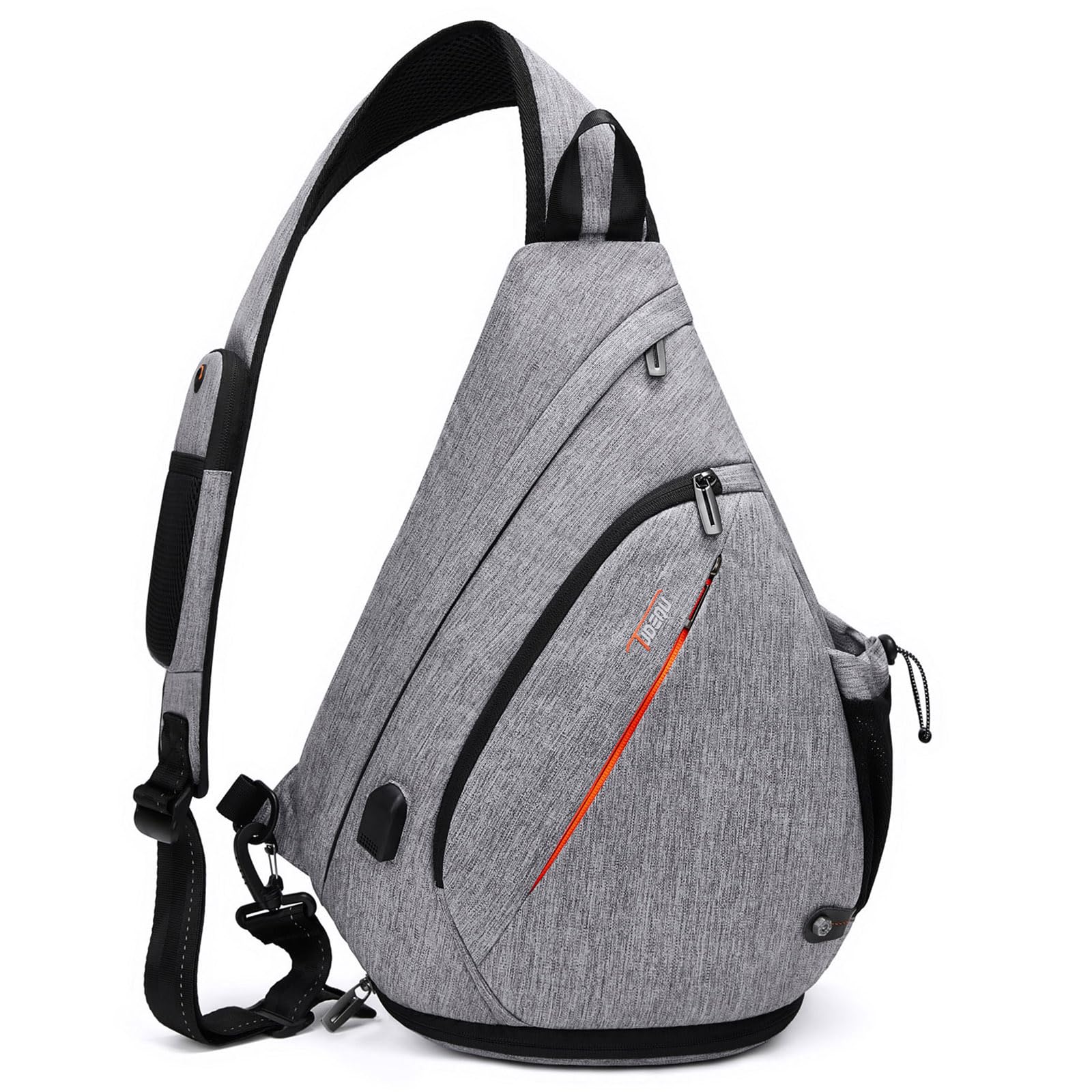 TUDEQU Sling Backpack,8 Pockets One Strap Backpack for Men Large Sling Bag,19L Single Strap Backpack for Men