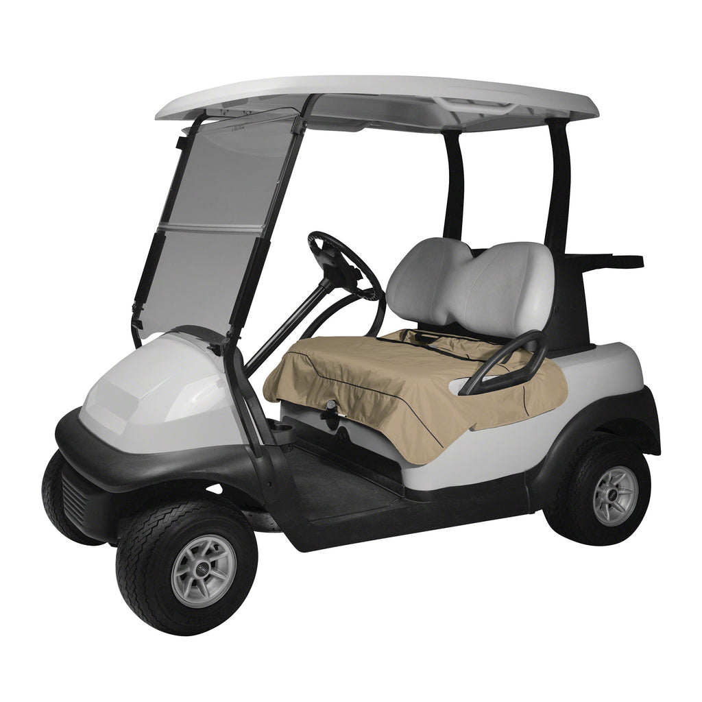 Classic Accessories Fairway Golf Cart Seat Blanket, Light Khaki
