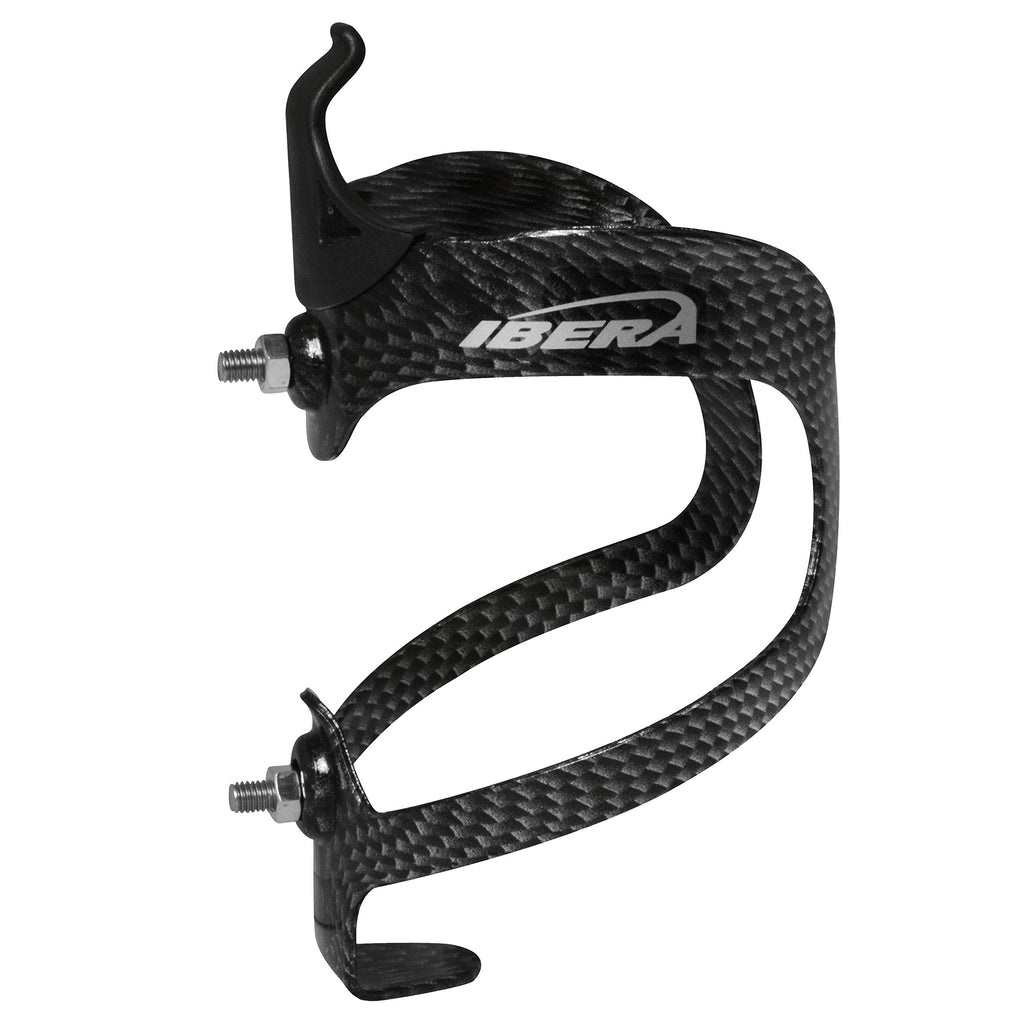 Ibera Bicycle Lightweight Aluminum Water Bottle Cage, Carbon Pattern