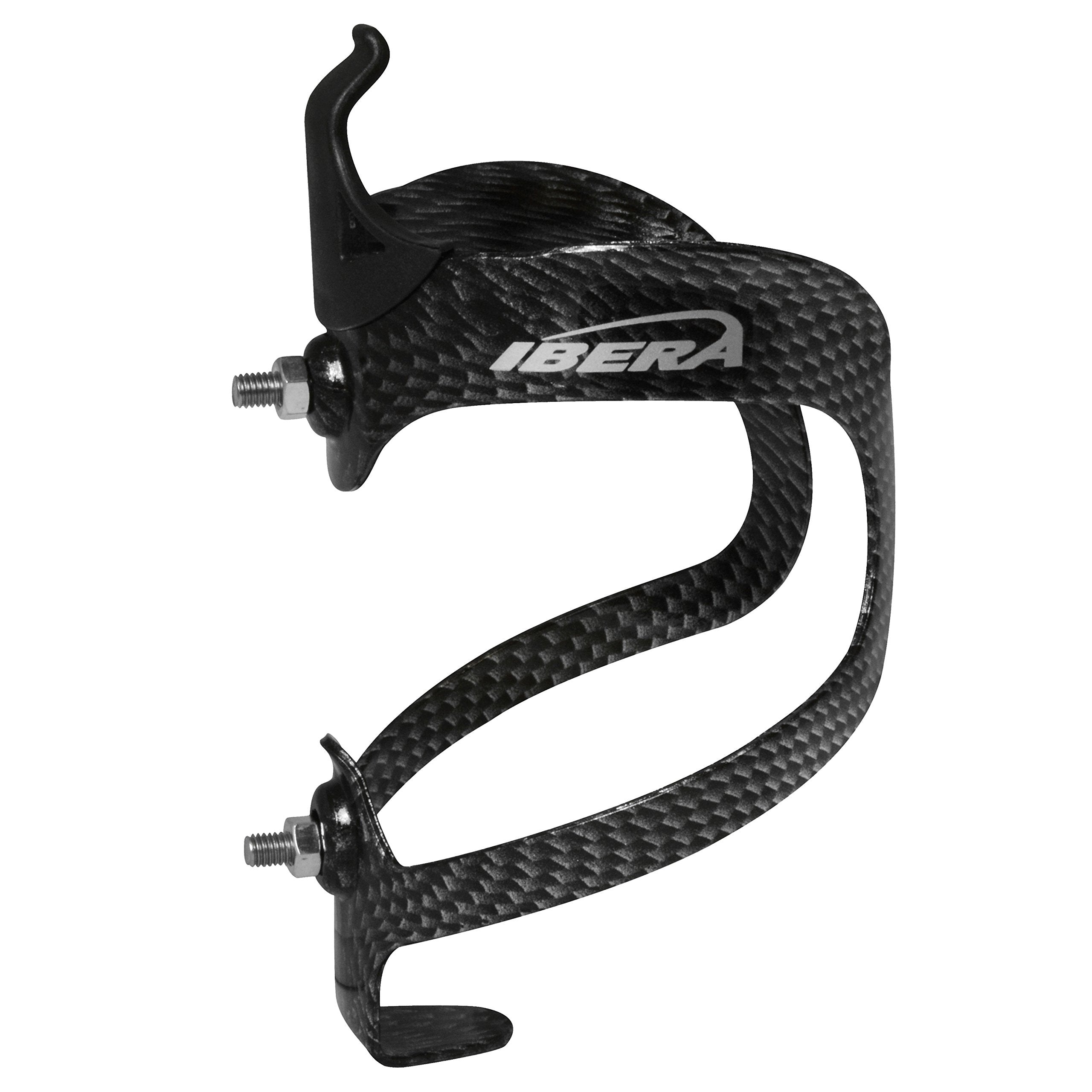 Ibera Bicycle Lightweight Aluminum Water Bottle Cage, Carbon Pattern