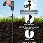Faurimmer 12 Pack Ground Anchor Heavy Duty Earth Anchors With T Handle Hex Wrench & Power Nut Driver, Metal Stakes Ground Anchor